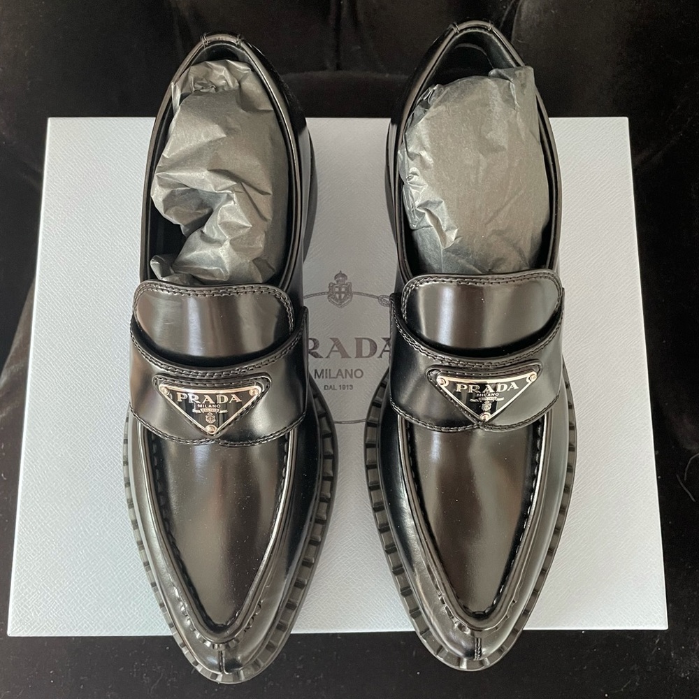 Prada Pointed Toe Loafers. SOLD OUT EVERYWHERE, BRAND NEW! Size 36.5. Black